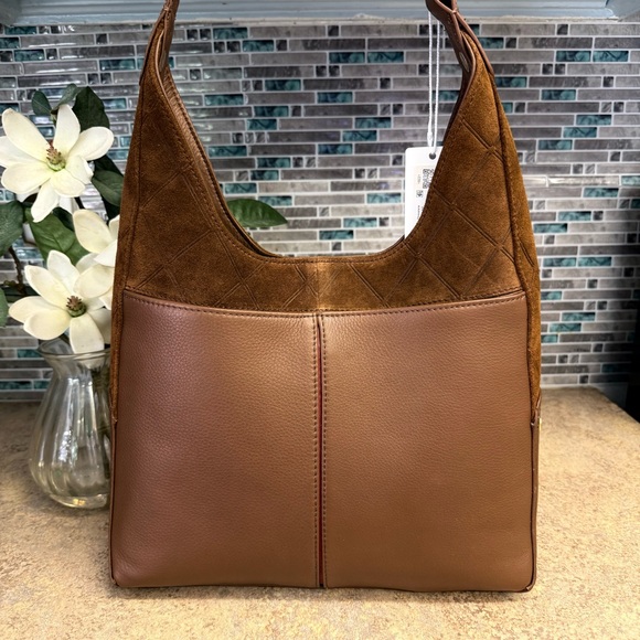 NWT Hammitt Tim Chocolate Diamond Suede purse - Picture 3 of 7